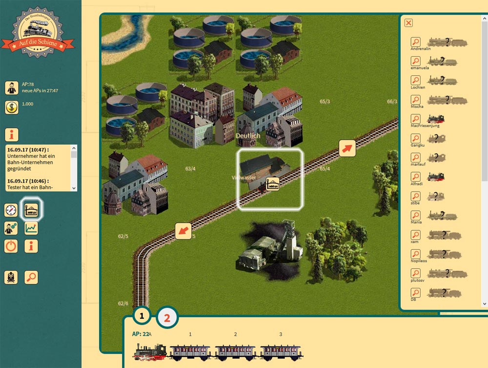 einen Bahnhof betreten